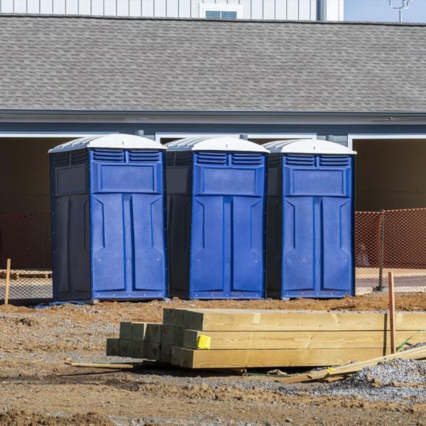 Heavy-duty construction site porta potty in Rock Hill, South Carolina
