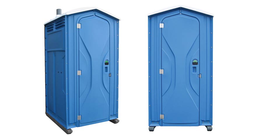 Long-term porta potty units on site in Rock Hill, South Carolina